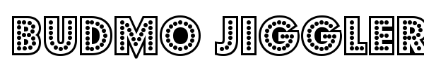 Budmo Jiggler + Jigglish font preview